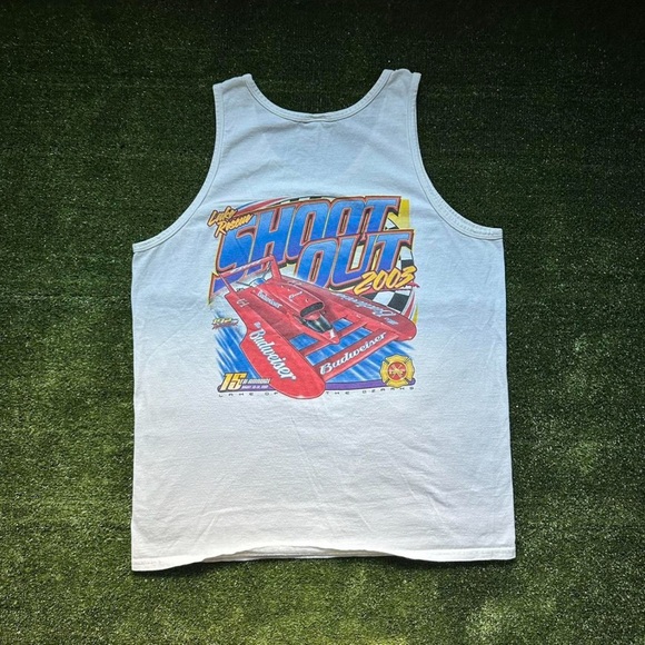 Vintage 2003 Budweiser Racing Lake Rescue Tank Top - Picture 1 of 7